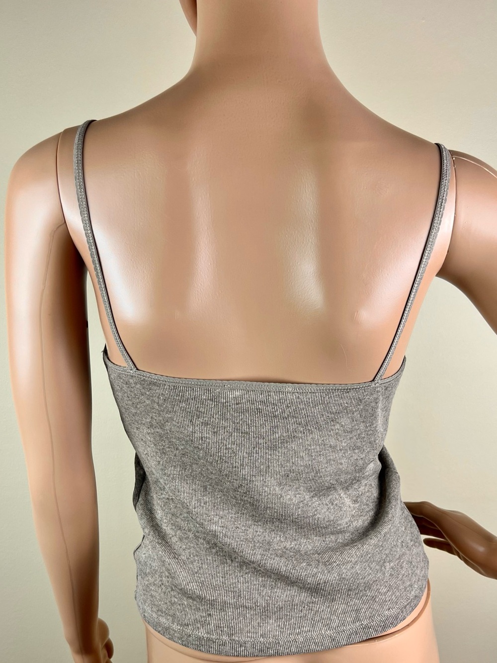 NEW ZARA TAUPE COTTON BLEND TANK TOP - Picture 5 of 6